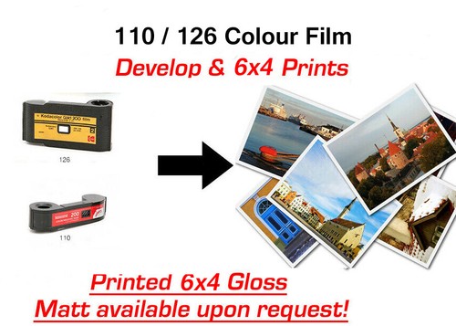 110 126 colour film - &,